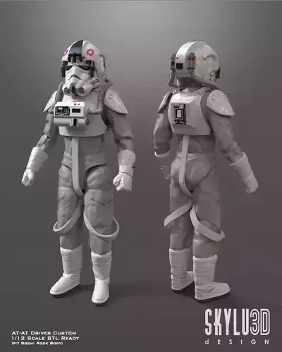 AT-AT Driver One12 Scale Custom STL Files
