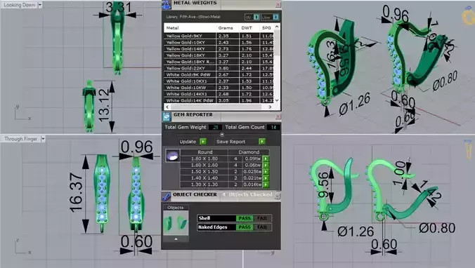 Two-tone Gold Hoop Earrings with Diamonds Model gl0026