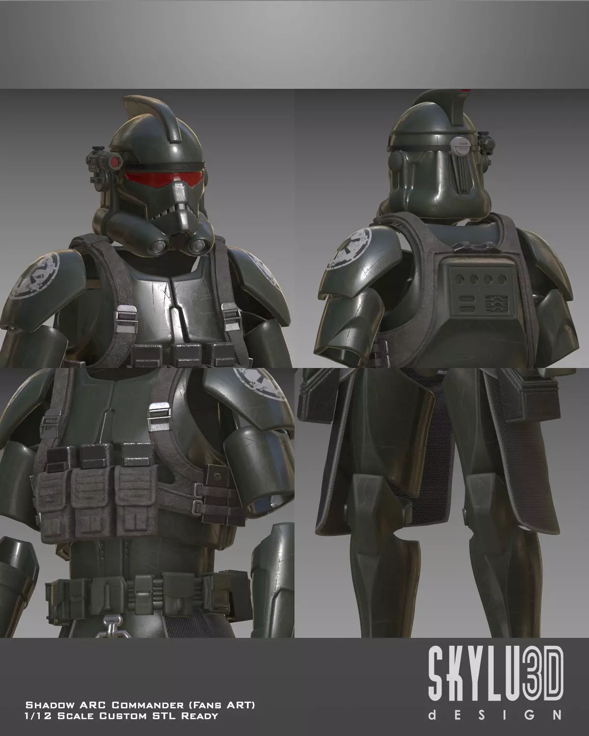 Shadow ARC Commander One12 Scale Custom STL Files 3D print model_1