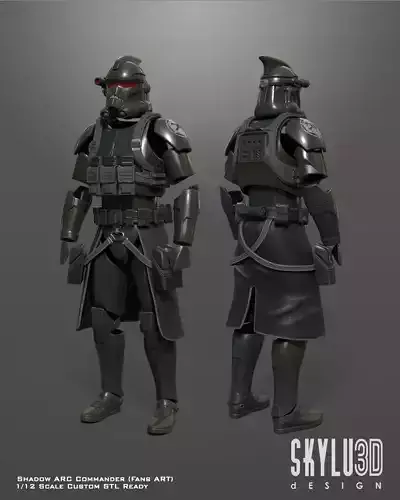 Shadow ARC Commander One12 Scale Custom STL Files 3D print model