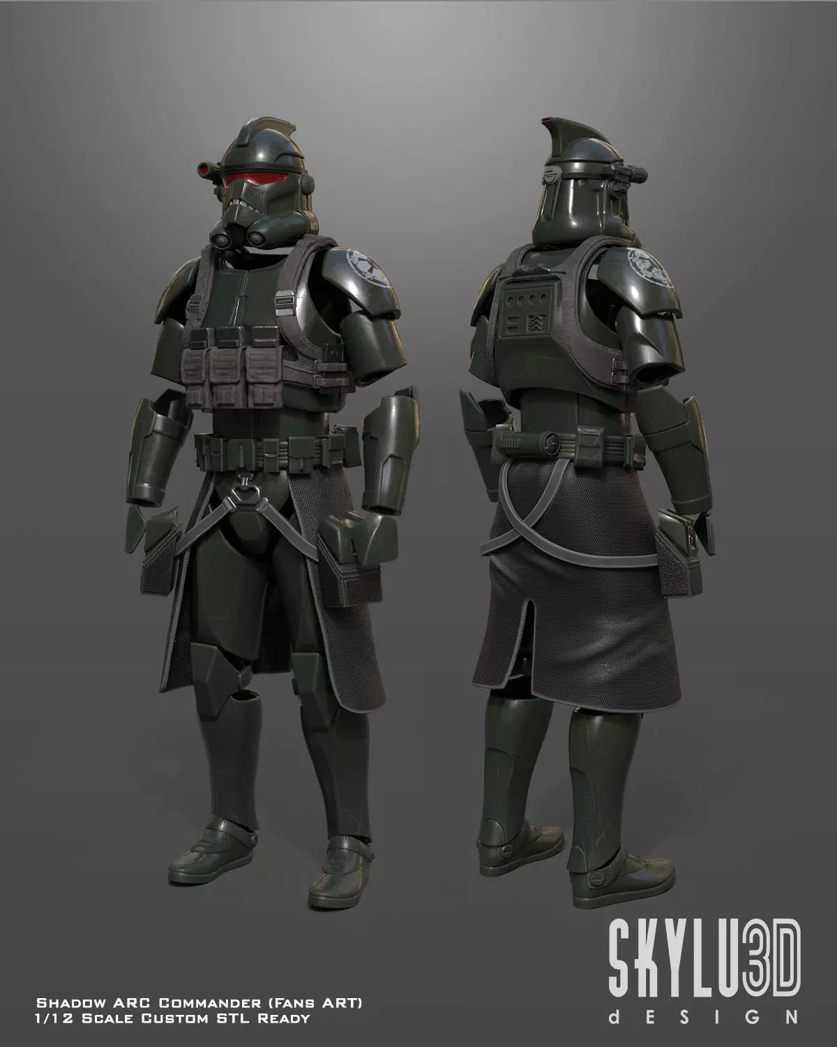 Shadow ARC Commander One12 Scale Custom STL Files 3D print model_0