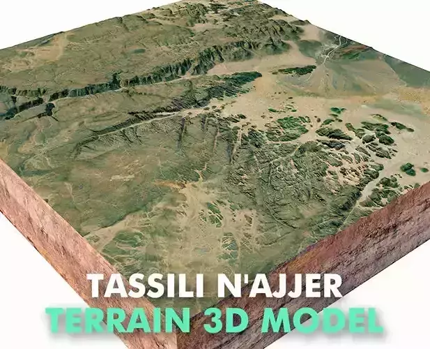 Tassili N Ajjer National Park Illizi Algeria 3D model