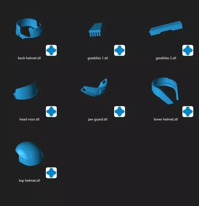 ISB Agent Helmet STL Files Bundle 3D print model_1