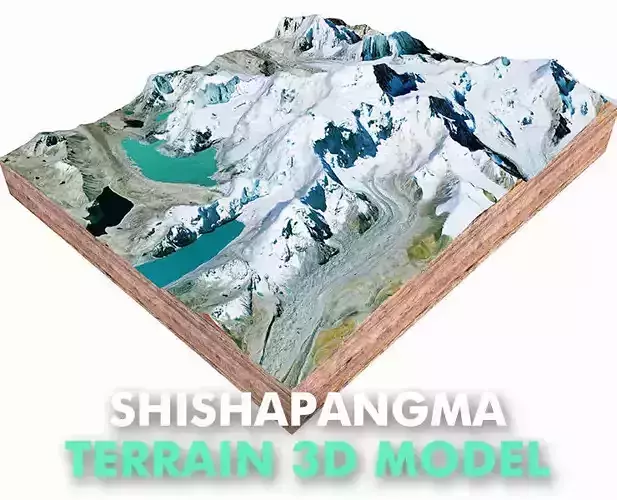 Shishapangma Mountain China 3D model