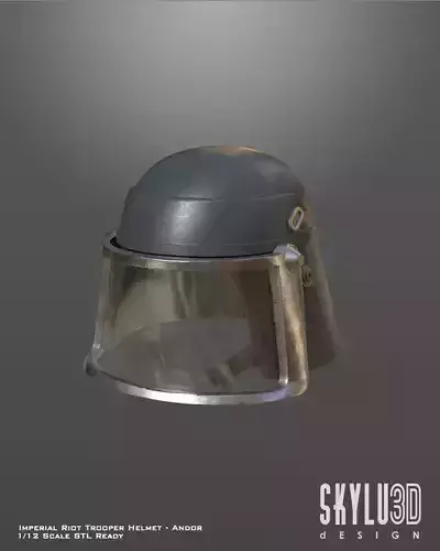 Imperial Riot Trooper Helmet Andor Version One12 Scale STL Files