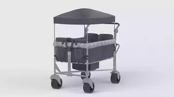 baby stroller 3D mode