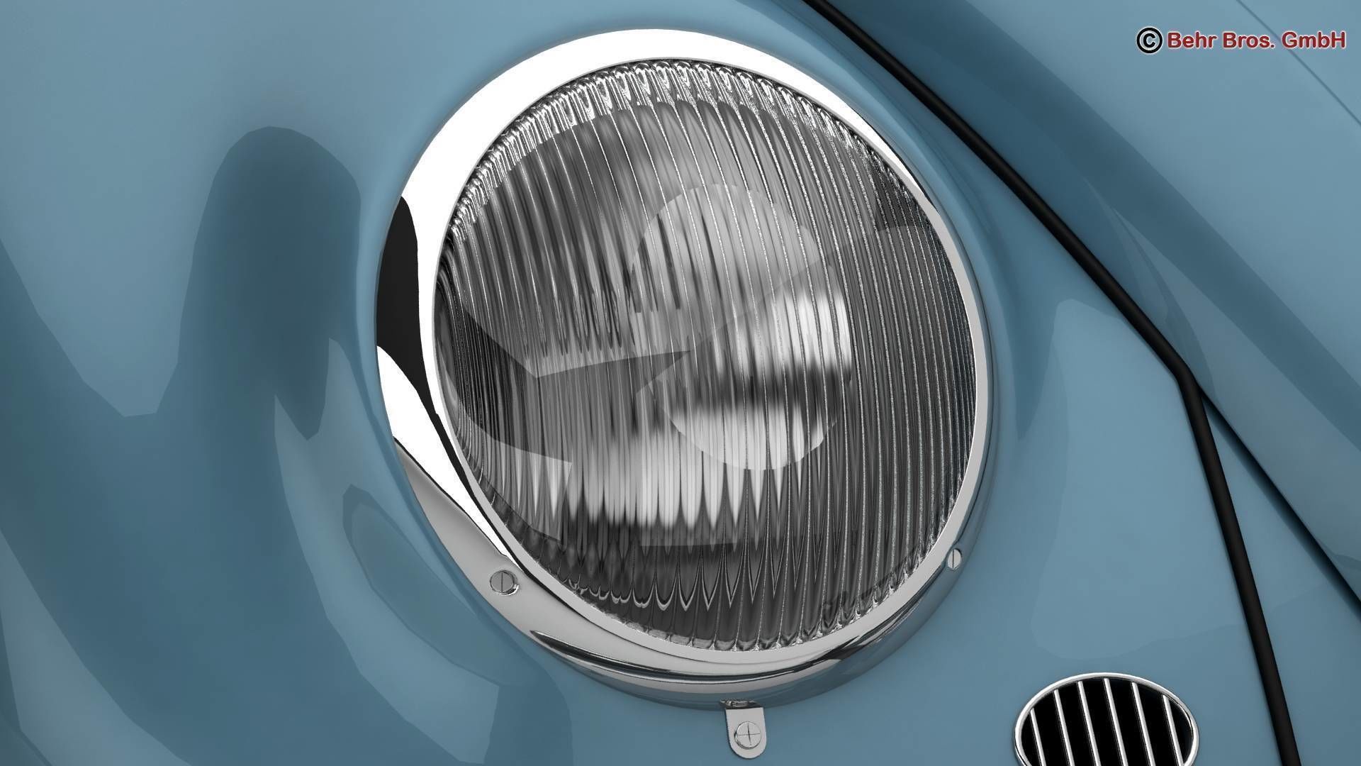 Volkswagen Beetle 1963 1200 Deluxe 3D model_9