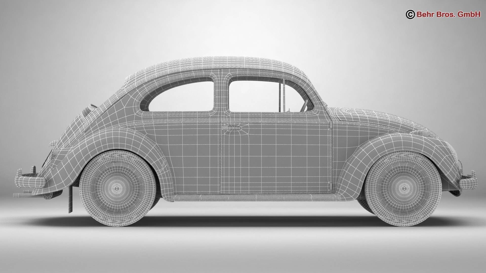 Volkswagen Beetle 1963 1200 Deluxe 3D model_20