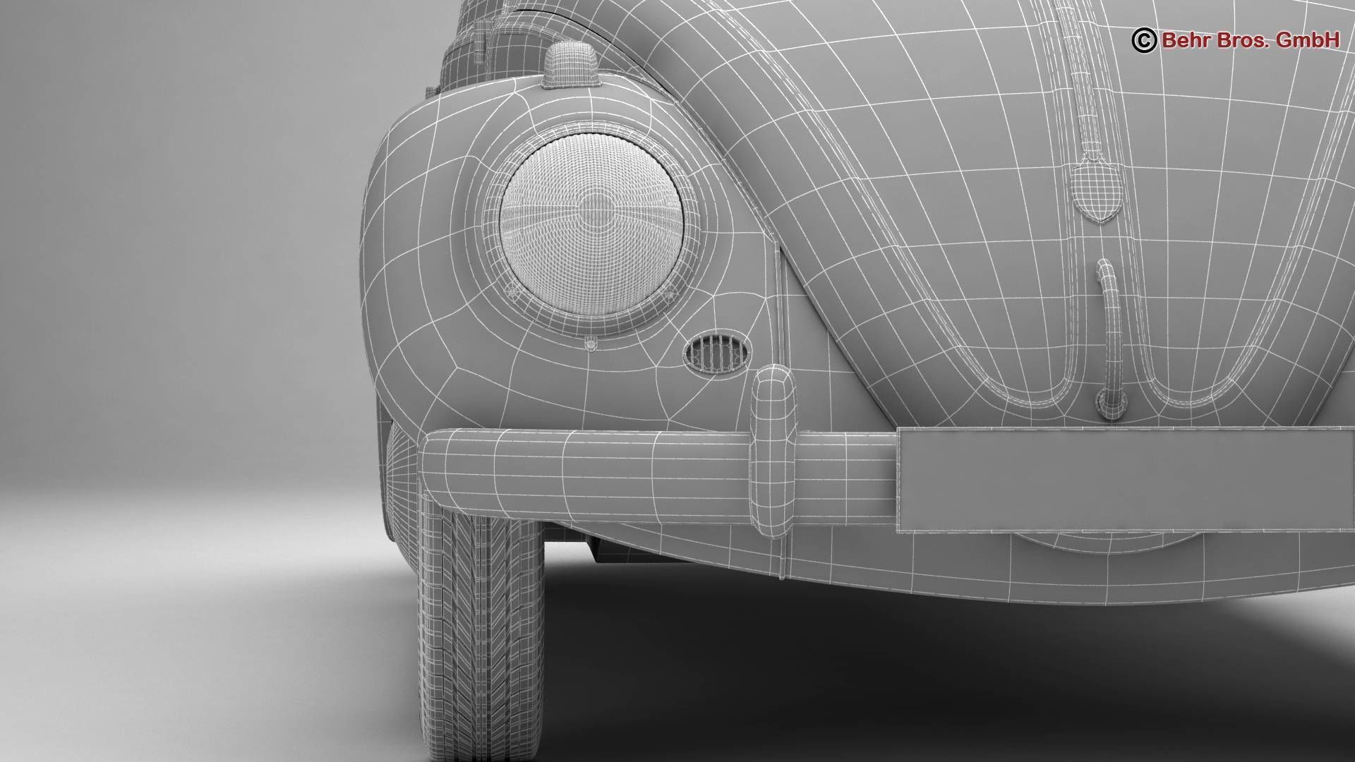 Volkswagen Beetle 1963 1200 Deluxe 3D model_22