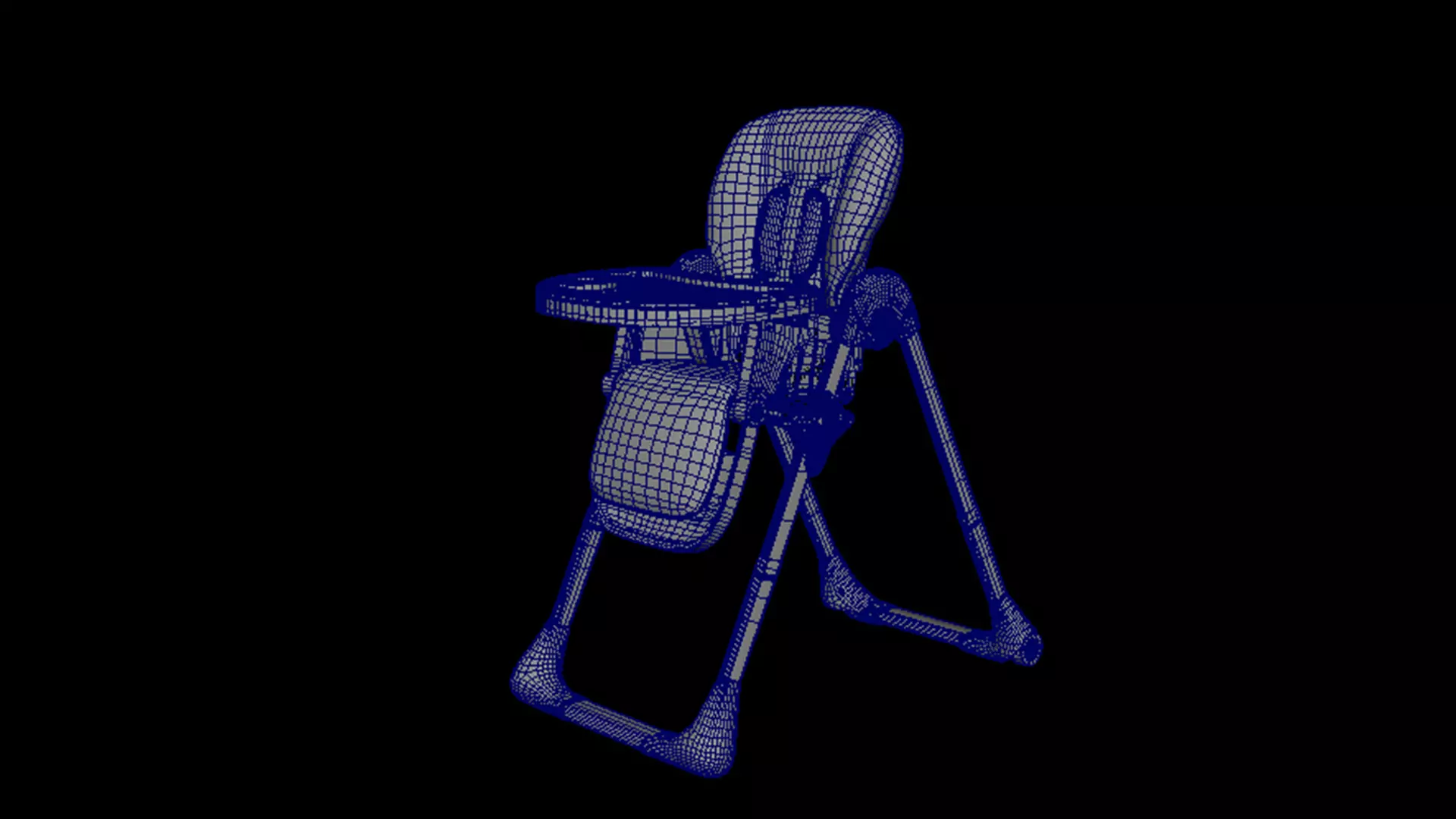 Baby stroller 3D model 3D model_5