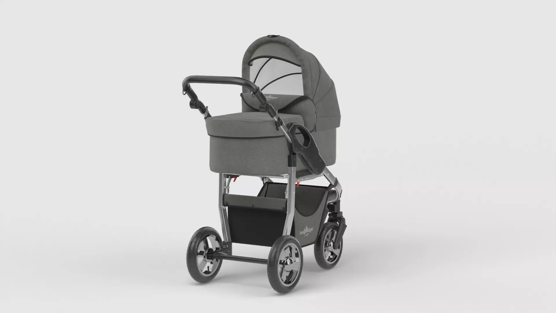 Baby stroller 3D model 3D model_0