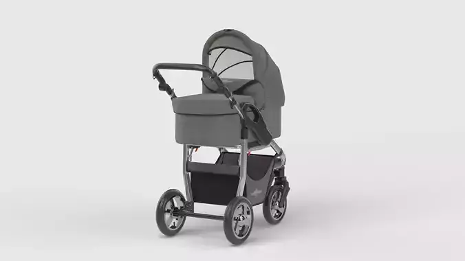 Baby stroller 3D model