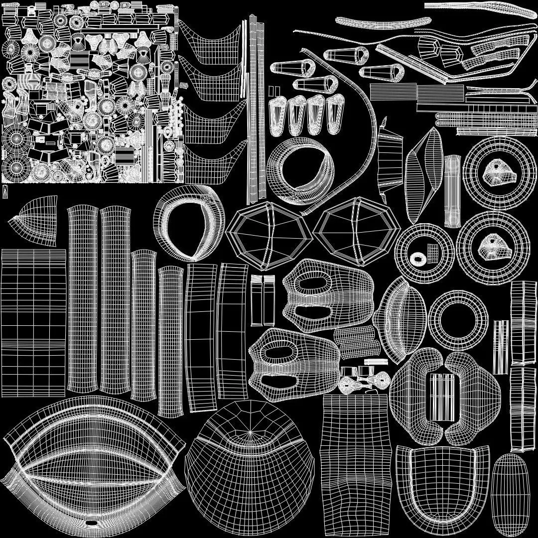 Baby stroller 3D model 3D model_6