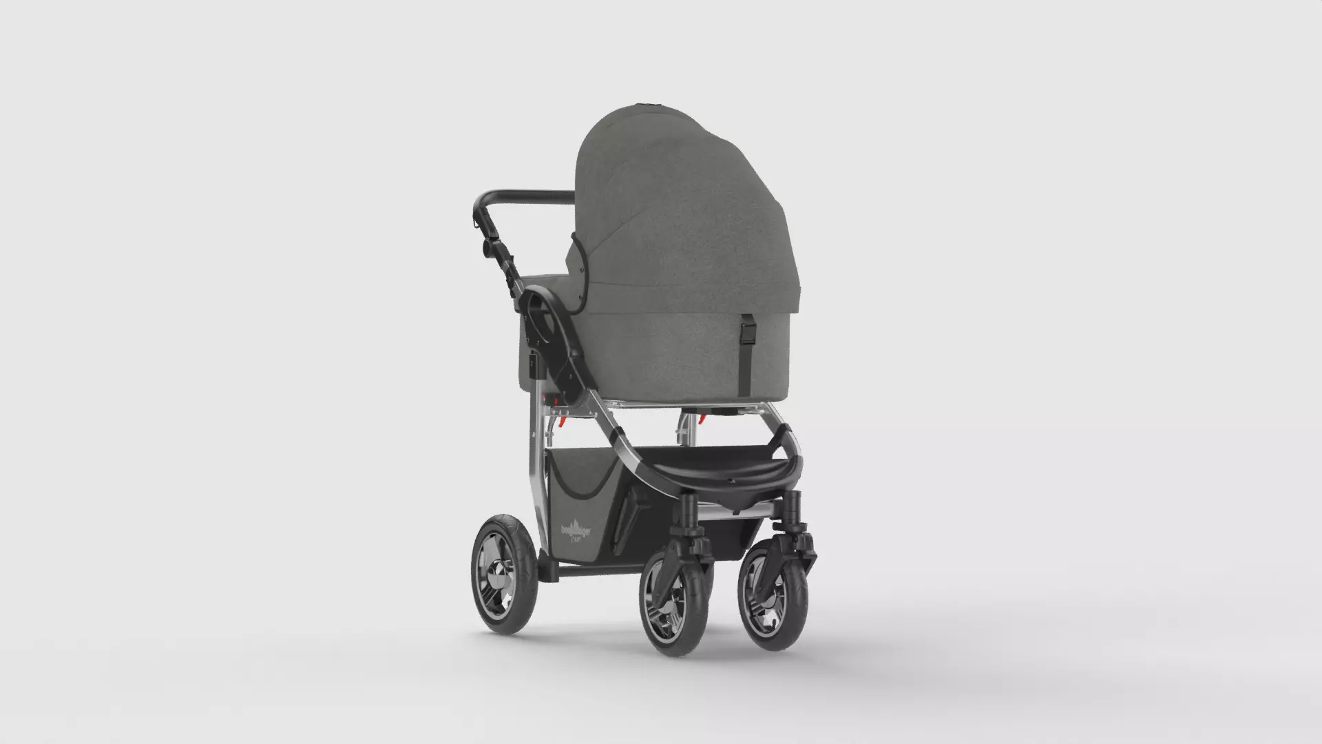 Baby stroller 3D model 3D model_3
