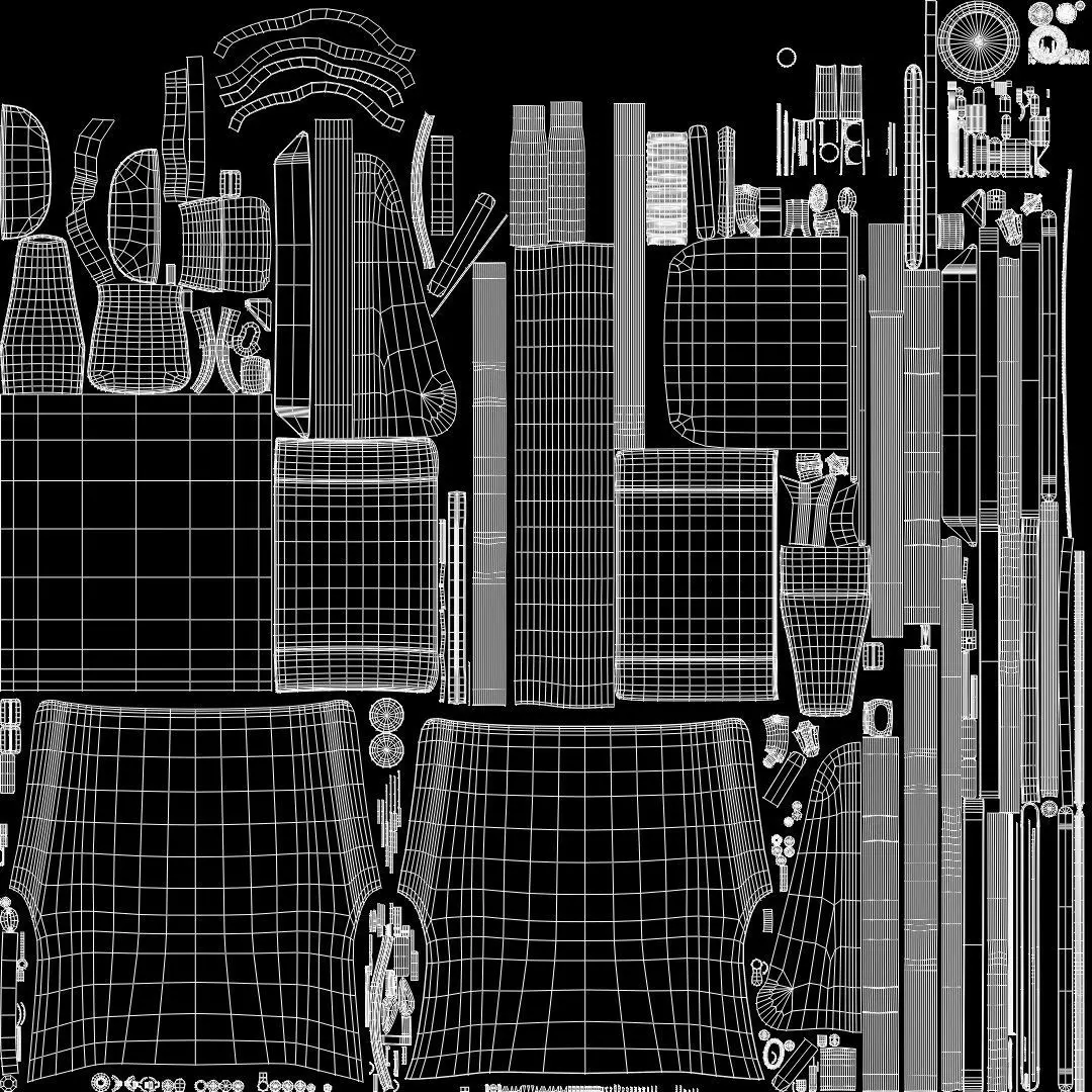 Baby stroller 3D model 3D model_6