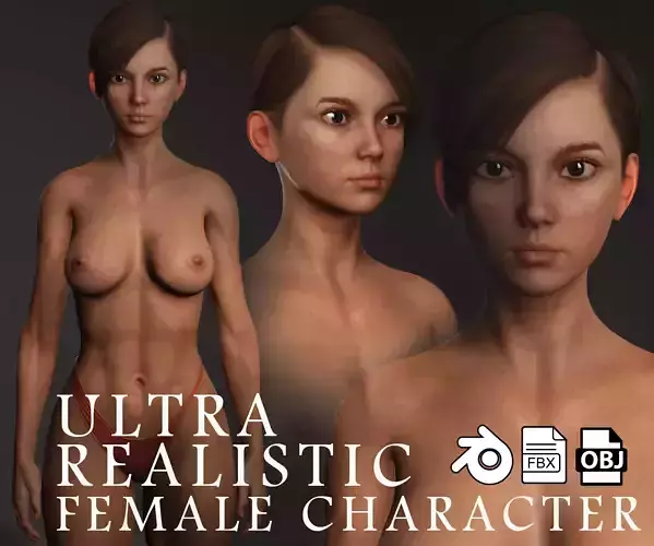 Ultra-Realistic Rigged 3D Female Character Model 
