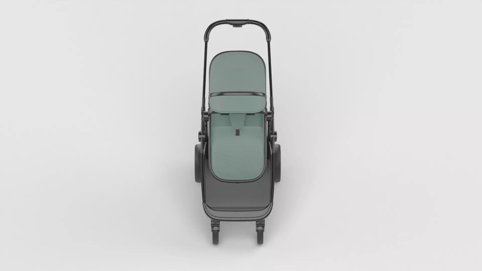 Baby stroller 3D model 3D model_2