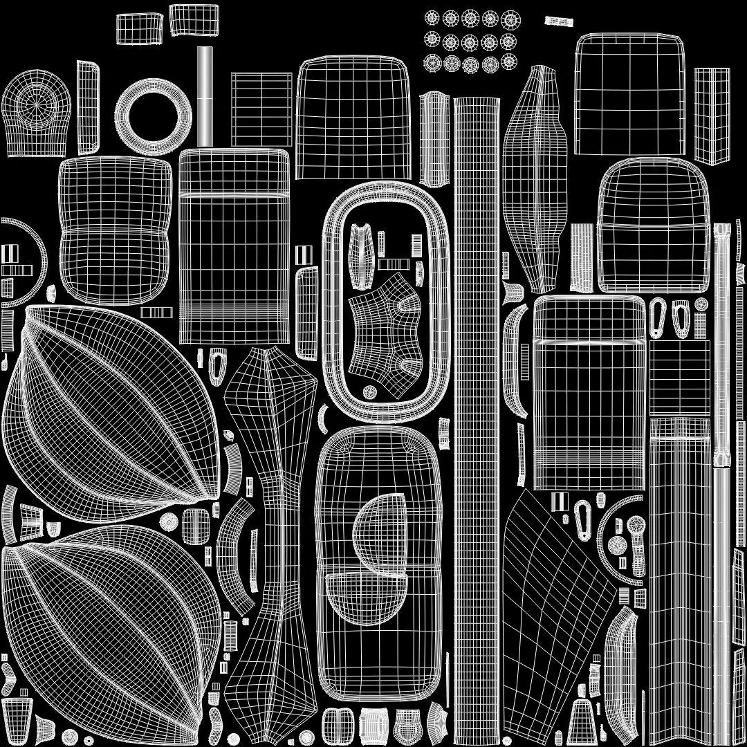 Baby stroller 3D model 3D model_6