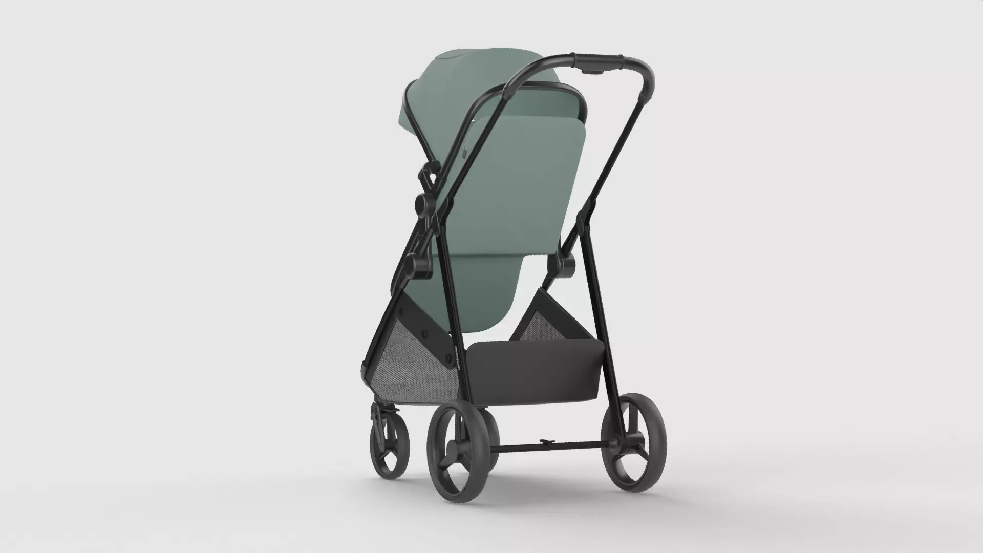 Baby stroller 3D model 3D model_3