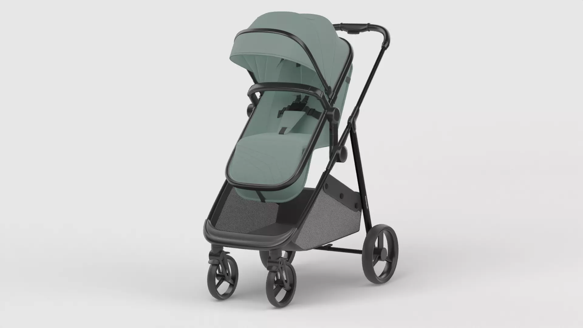 Baby stroller 3D model 3D model_0