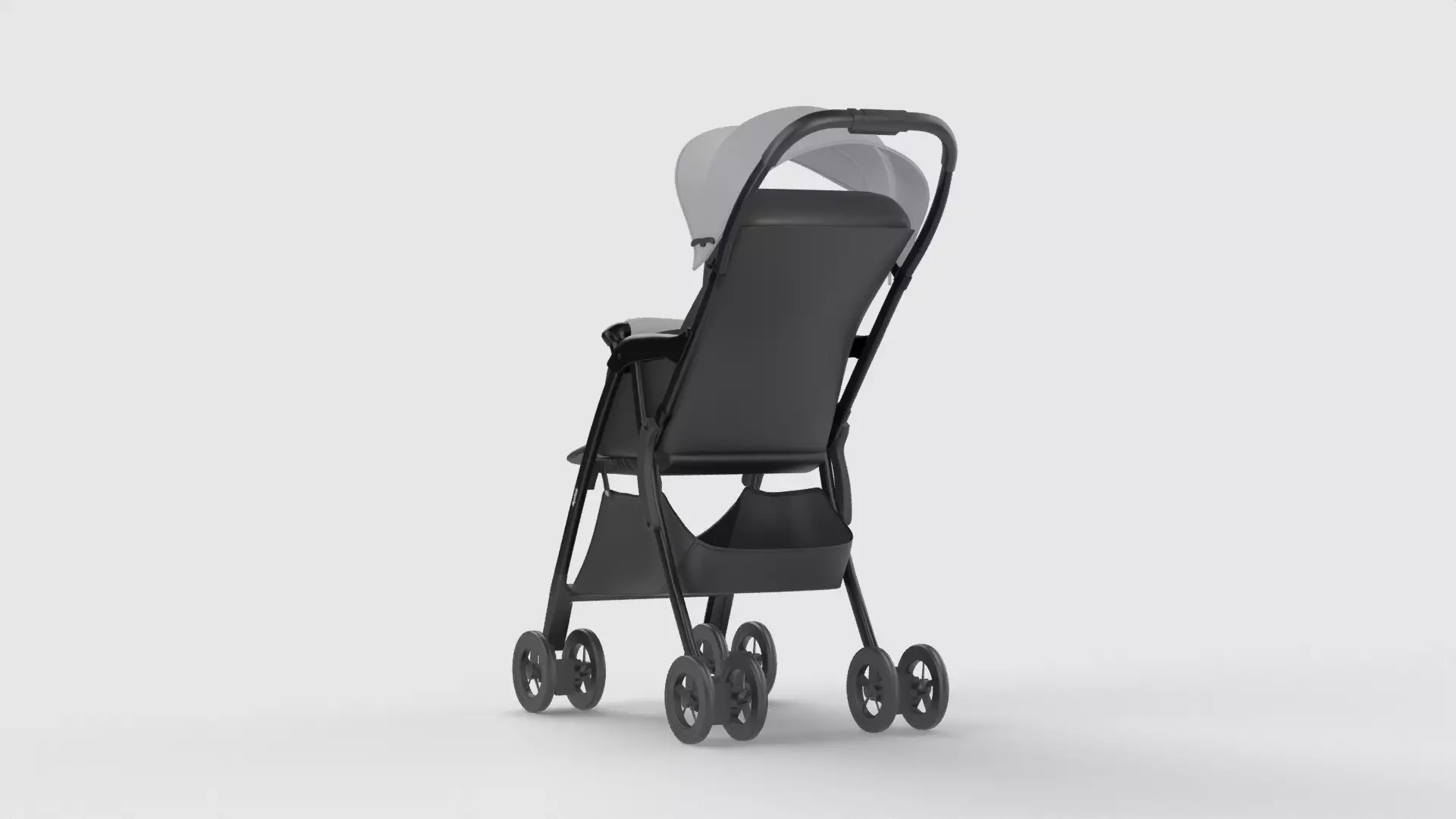 Baby stroller 3D model 3D model_3