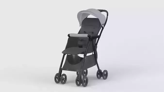 Baby stroller 3D model