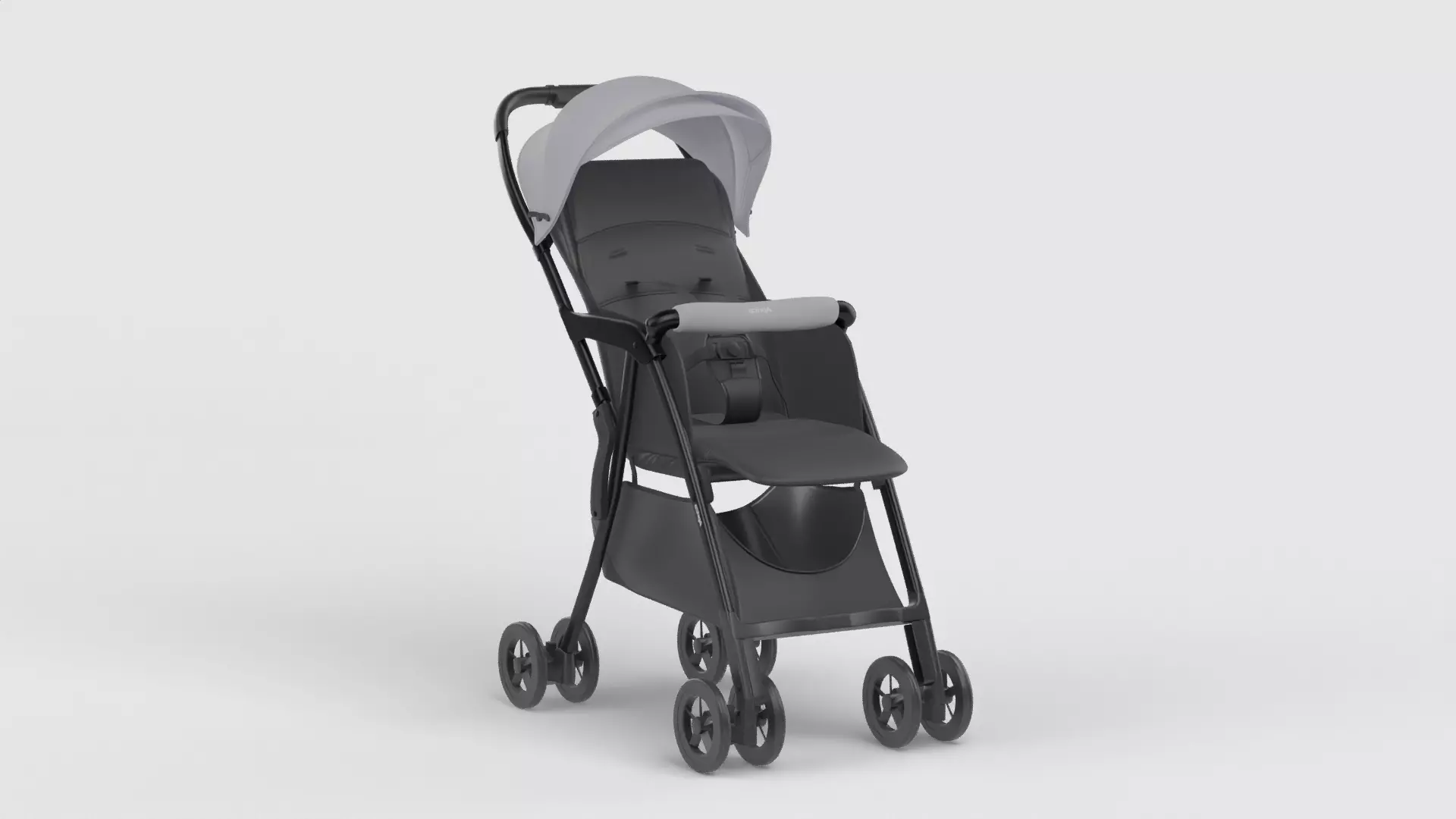 Baby stroller 3D model 3D model_4