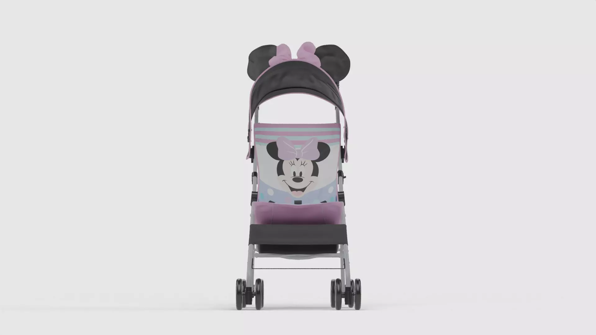 Baby stroller 3D model 3D model_1