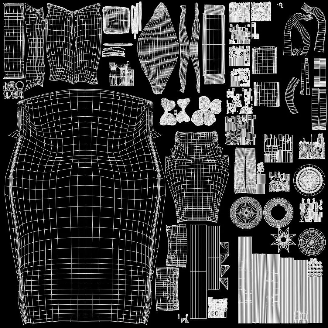 Baby stroller 3D model 3D model_5