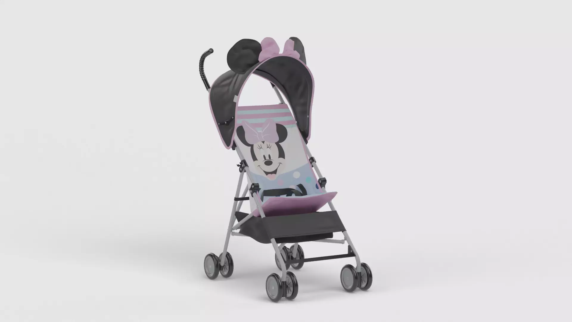 Baby stroller 3D model 3D model_4