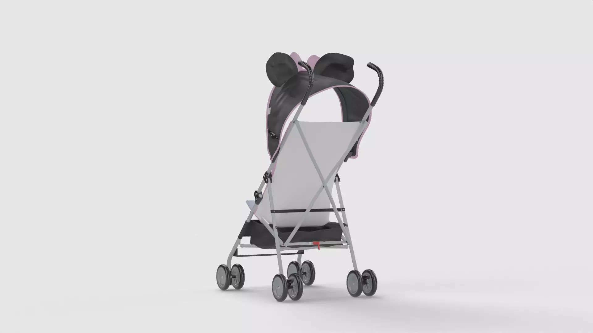 Baby stroller 3D model 3D model_3