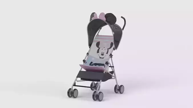 Baby stroller 3D model 3D model