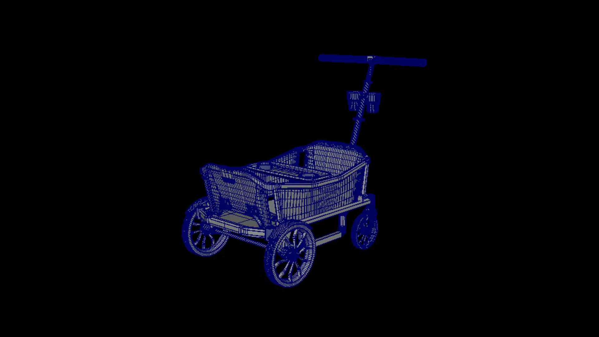 Baby stroller 3D model 3D model_6