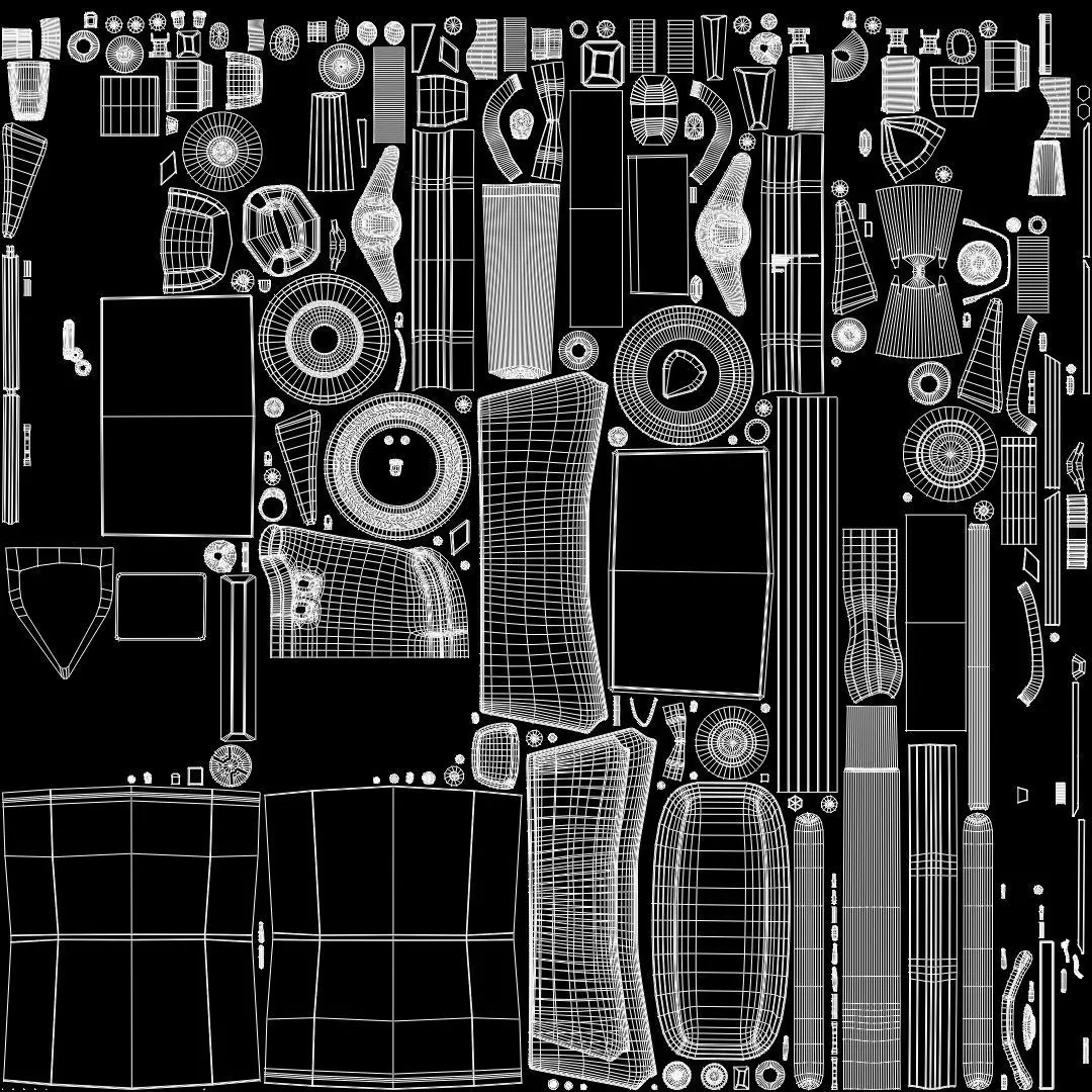 Baby stroller 3D model 3D model_5