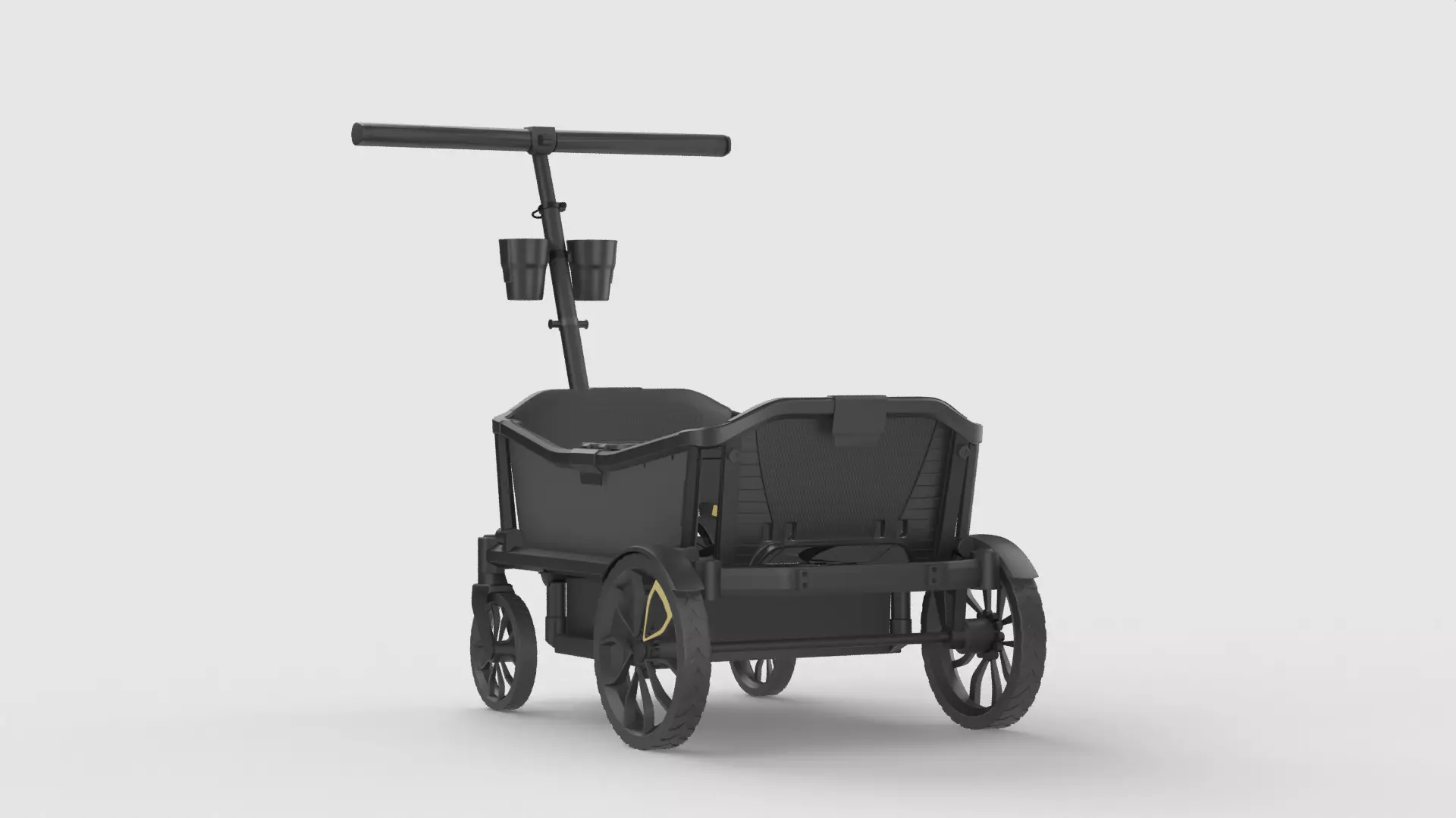 Baby stroller 3D model 3D model_3