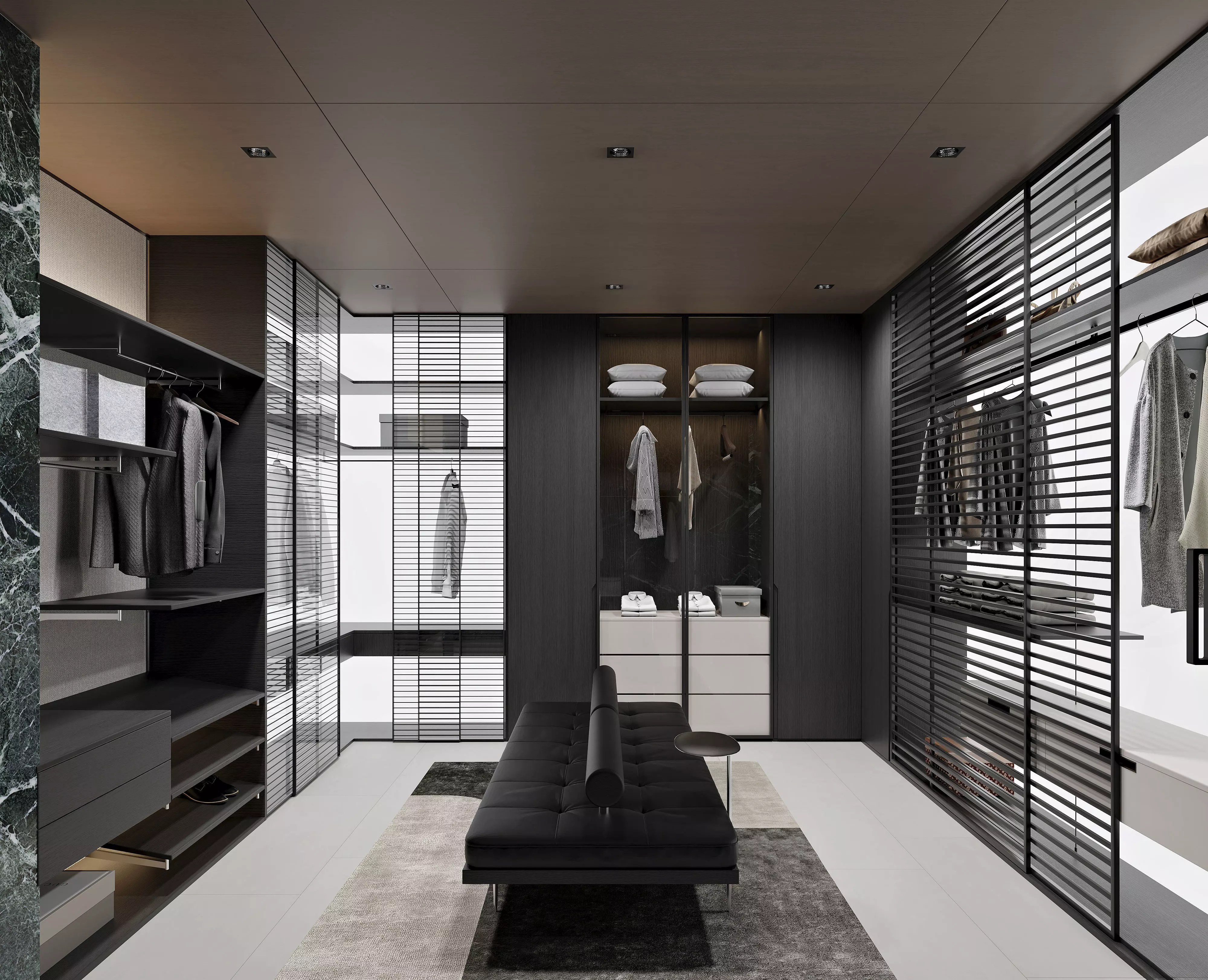 modern dressing room 3D model_0