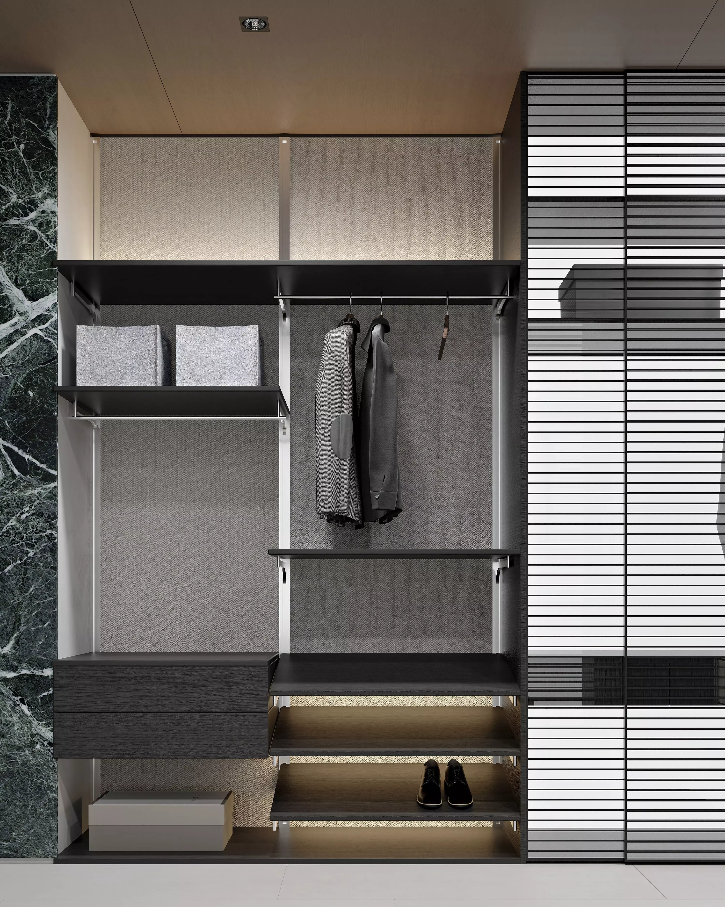 modern dressing room 3D model_2