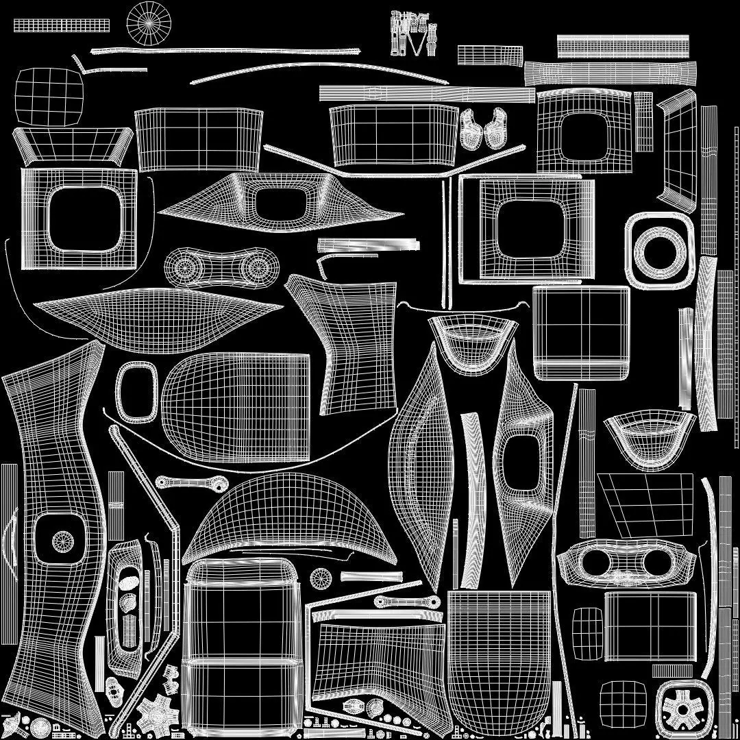 Baby stroller 3D model 3D model_6