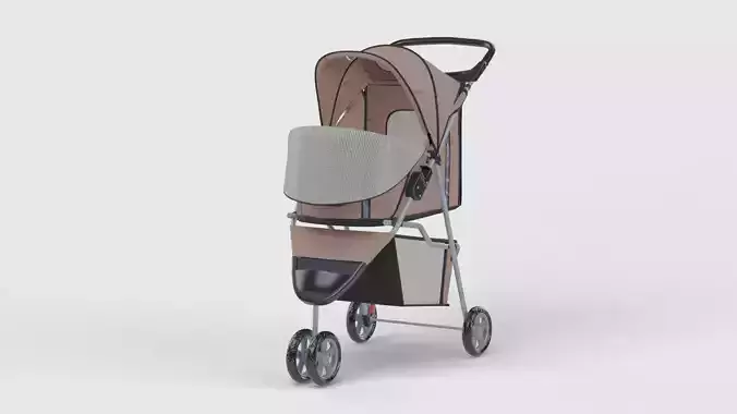 Baby stroller 3D model