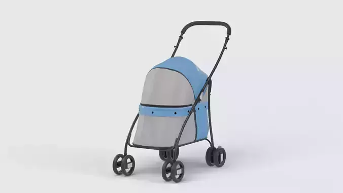 Baby stroller 3D model