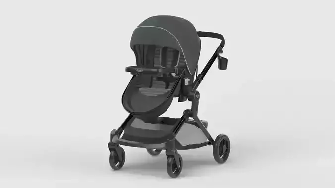 Baby stroller 3D model