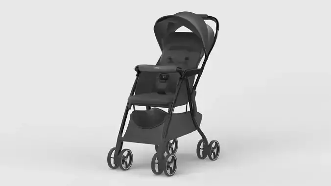 Baby stroller 3D model