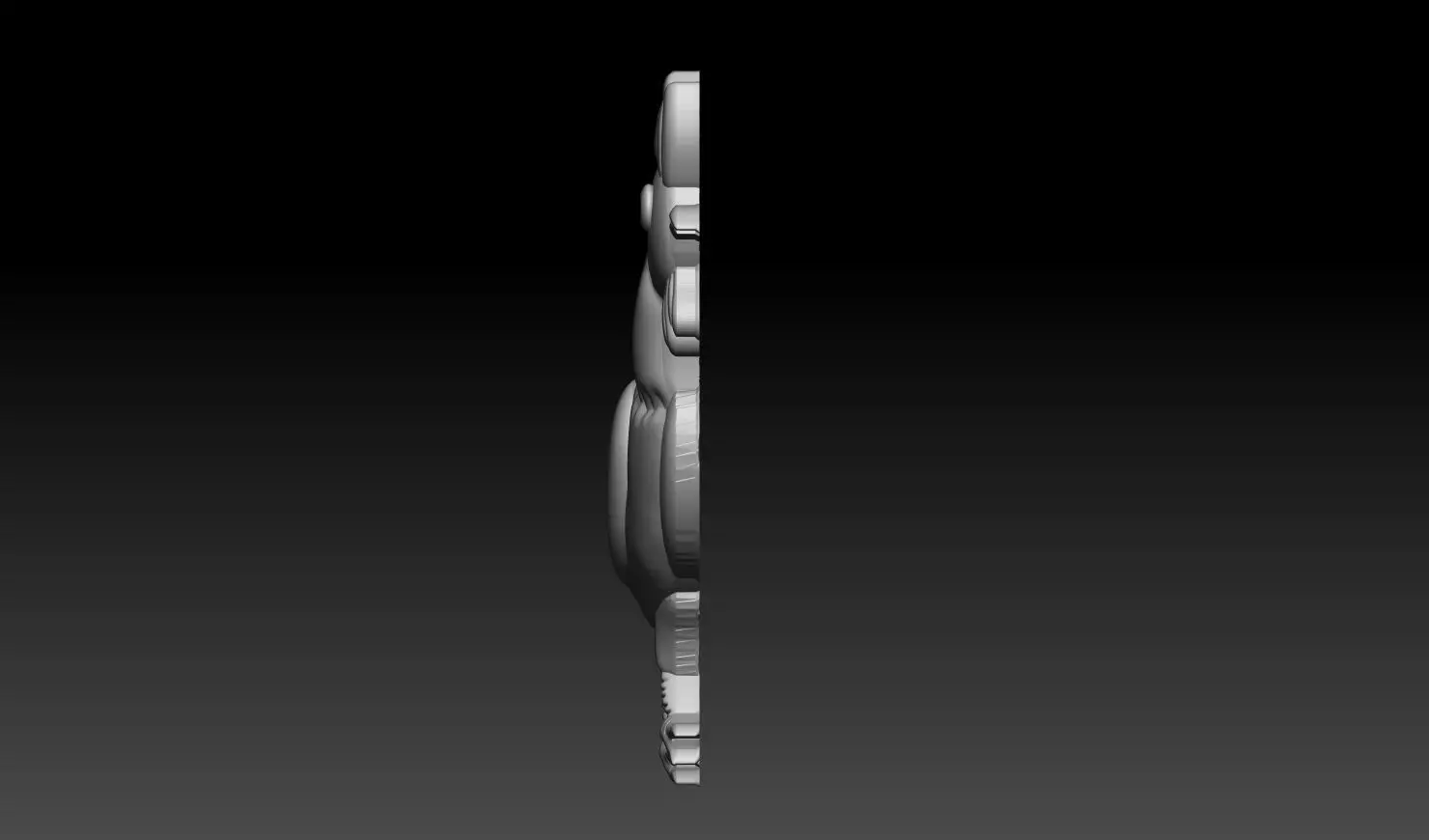 Rooster Hen Relief 3D Printable Model 3D print model_7