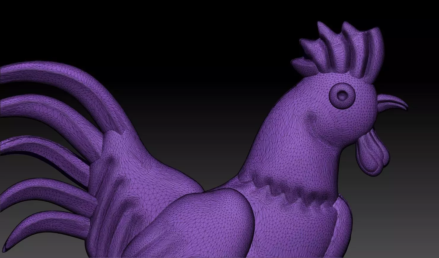 Rooster Hen Relief 3D Printable Model 3D print model_12