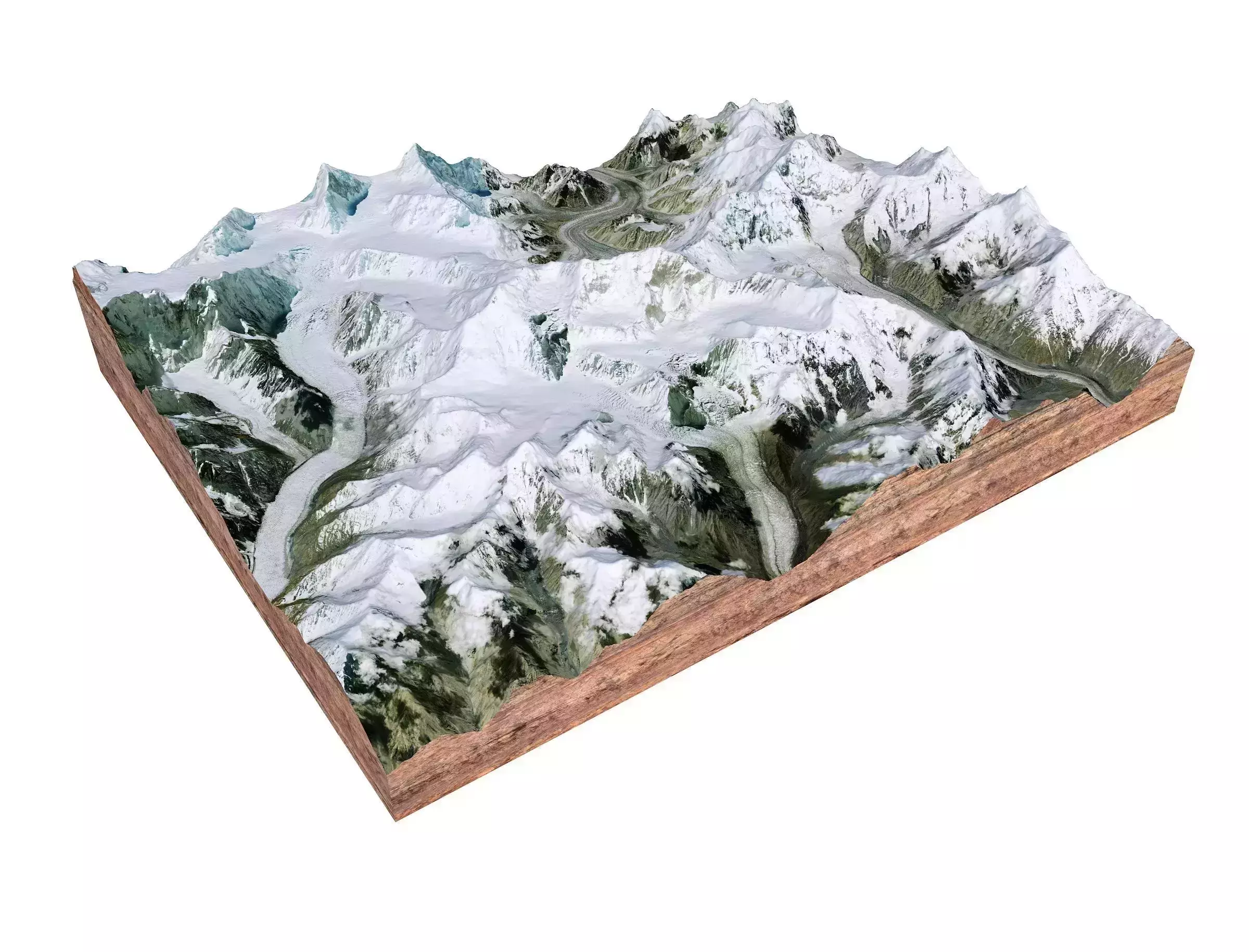 Disteghil Sar Mountain Pakistan 3D model