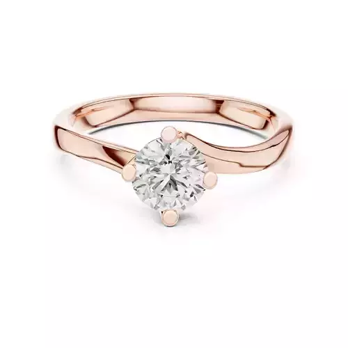 Solitaire Round Diamond Engagement Wedding Ring 3DM STL Video