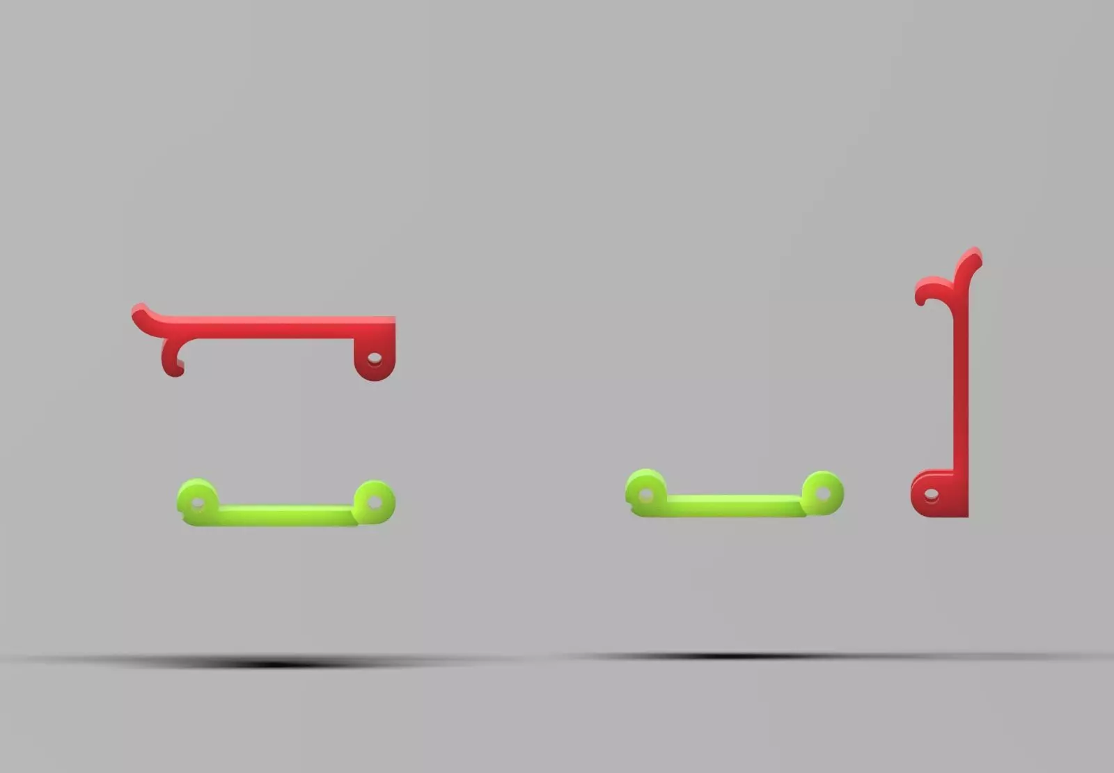 Classic STL 3DM gold two-tone box lock model gl0028 3D print model_28