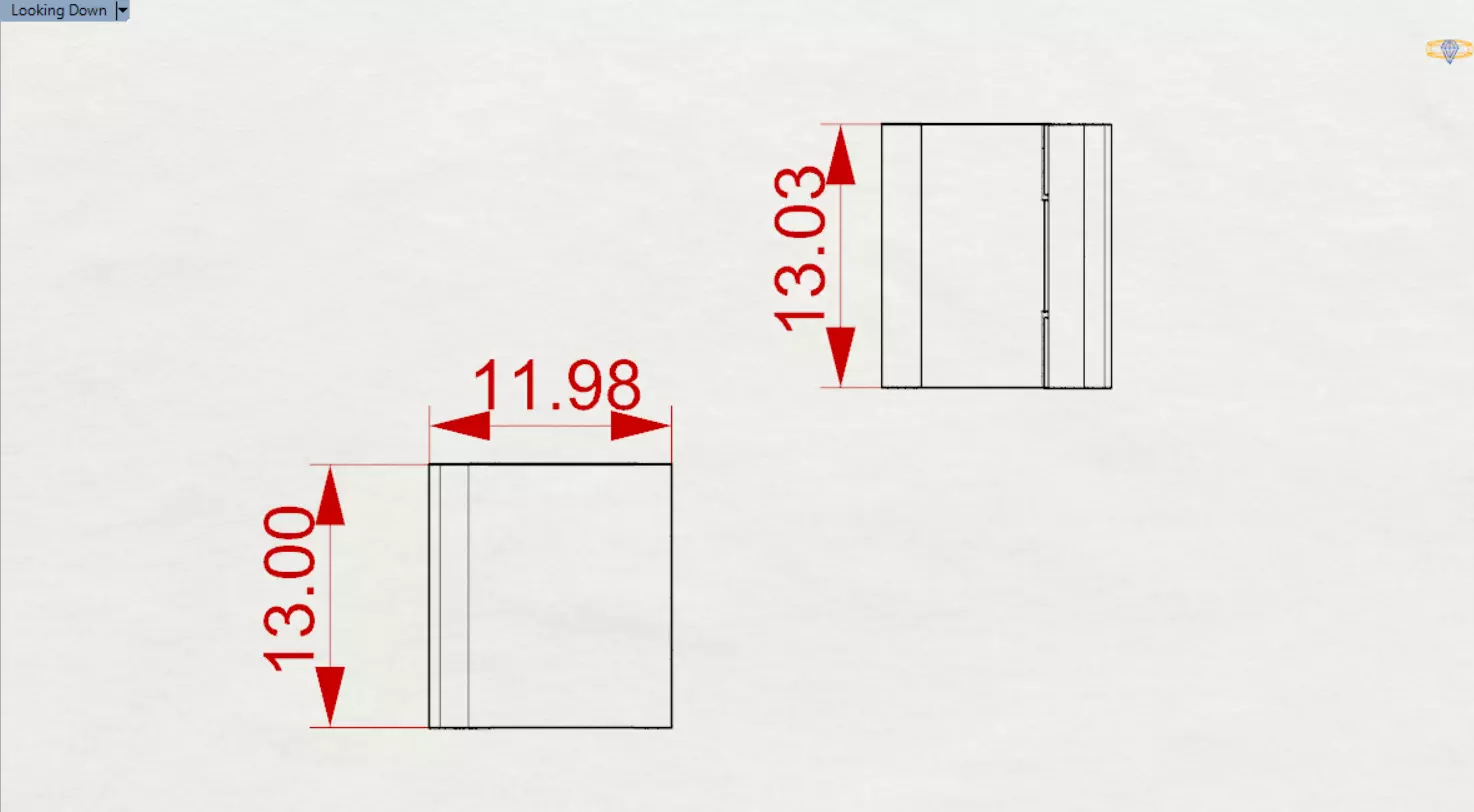 Classic STL 3DM gold two-tone box lock model gl0028 3D print model_25
