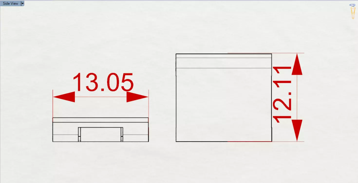 Classic STL 3DM gold two-tone box lock model gl0028 3D print model_26