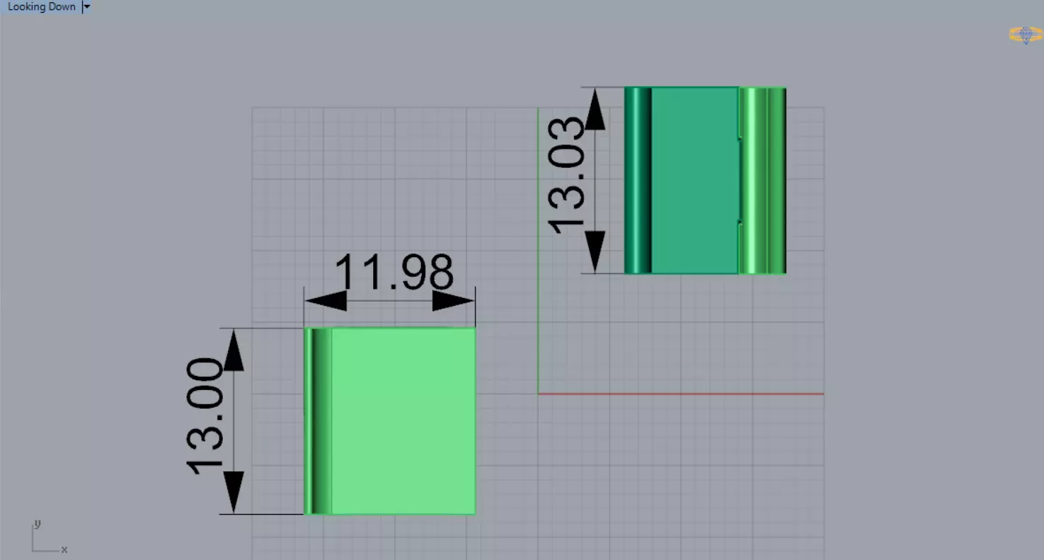 Classic STL 3DM gold two-tone box lock model gl0028 3D print model_12